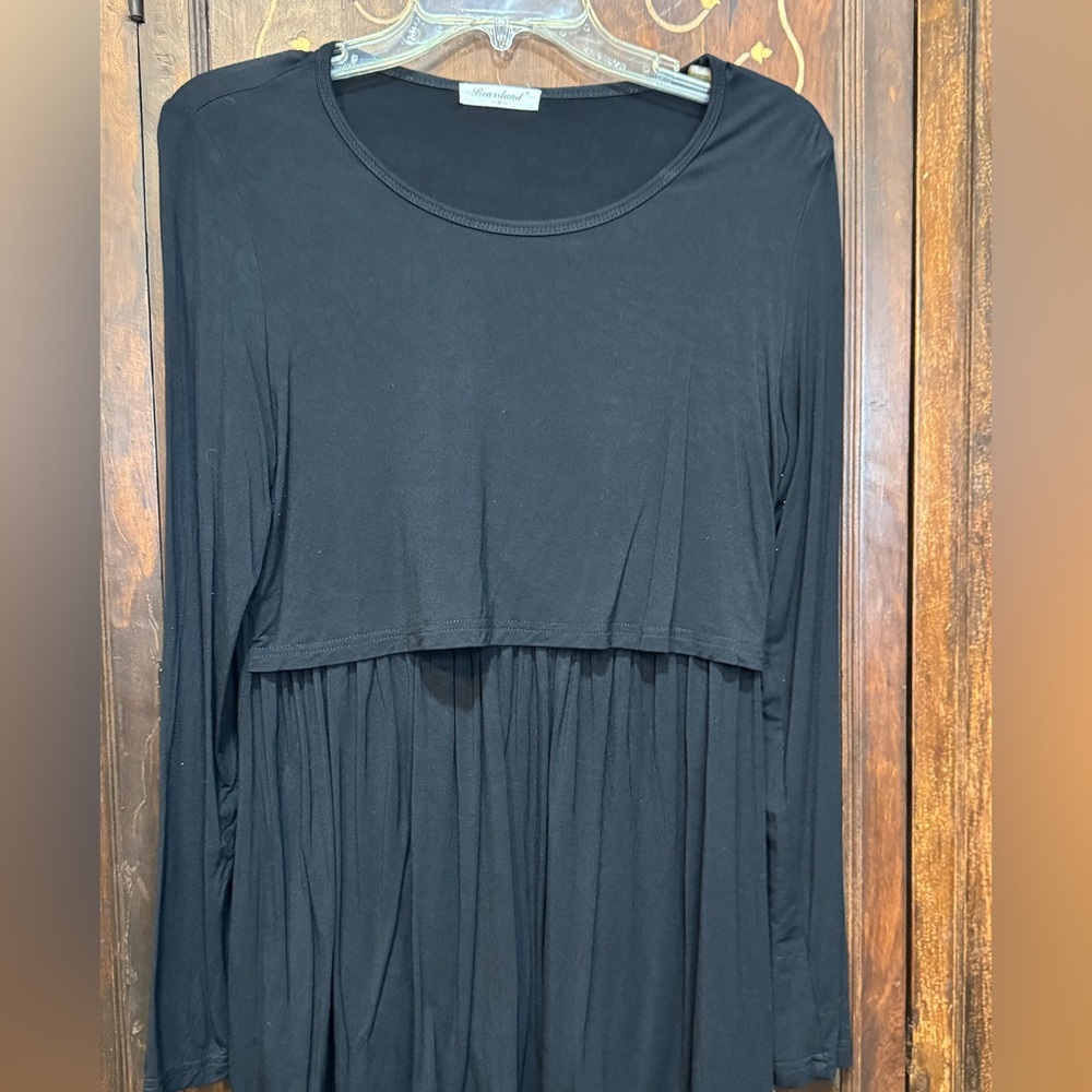 Bearsland Maternity Nursing Classic Black Top